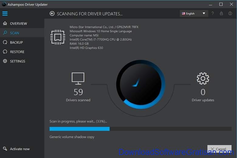 Aplikasi Update Driver PC Laptop Gratis Terbaik - DownloadSoftwareGratisanCom - Ashampoo Driver Updater