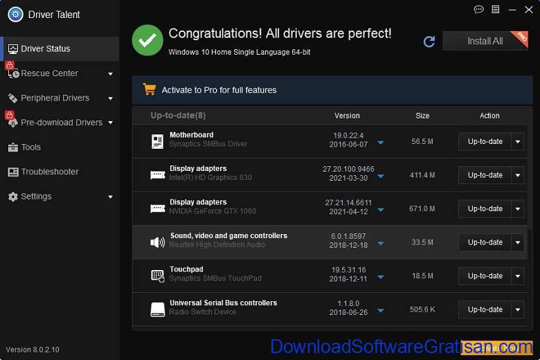 Aplikasi Update Driver PC Laptop Gratis Terbaik - DownloadSoftwareGratisanCom - Driver Talent