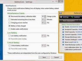 Aplikasi untuk Memantau dan Merawat Baterai Laptop BatteryCare