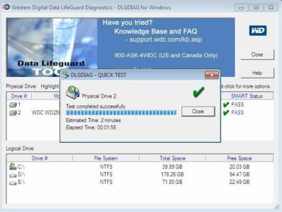 Data Lifeguard Diagnostic