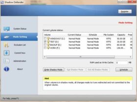 Aplikasi untuk Mencegah Perubahan File & Dokumen di PC Shadow Defender