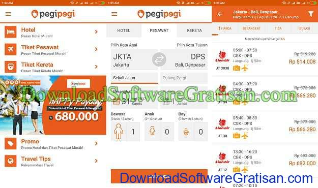 Aplikasi Gratis Android yang Berguna dan Bermanfaat Aplikasi booking hotel pesawat kereta