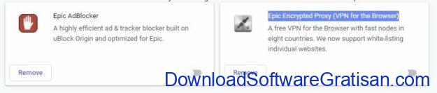 Browser Gratis Terbaik dengan VPN Terintegrasi Epic Privacy Browser Plugin