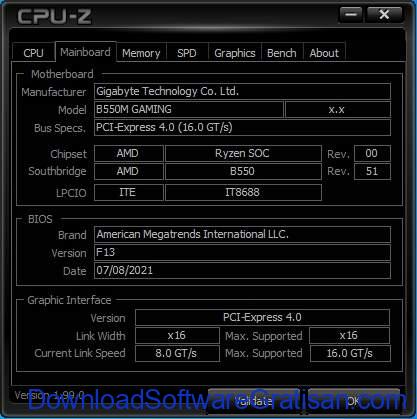 CPU-Z - Cara Mengetahui Motherboard Apa yang Kamu Miliki