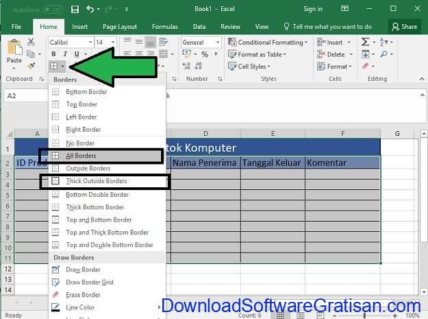 Cara Bikin Stok Barang Menggunakan Microsoft Excel di PC Langkah 9