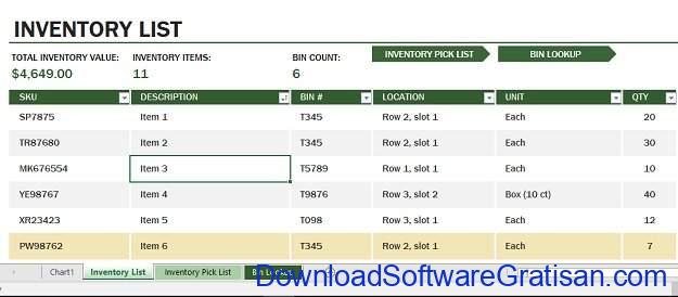 Cara Bikin Stok Barang Menggunakan Microsoft Excel Template Create