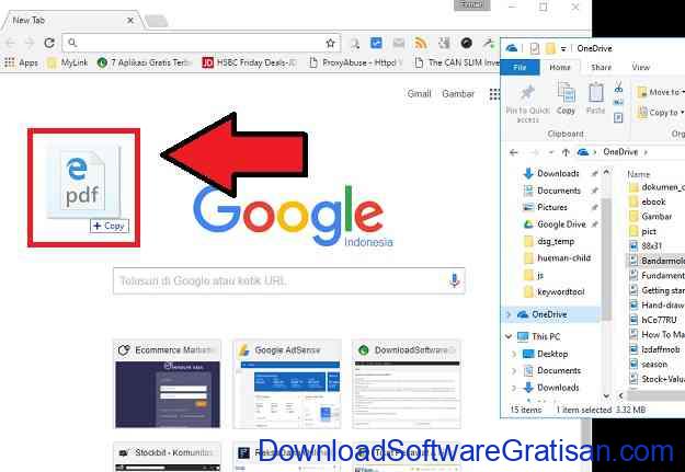 Cara Memisahkan PDF Menggunakan Google Chrome Langkah 1