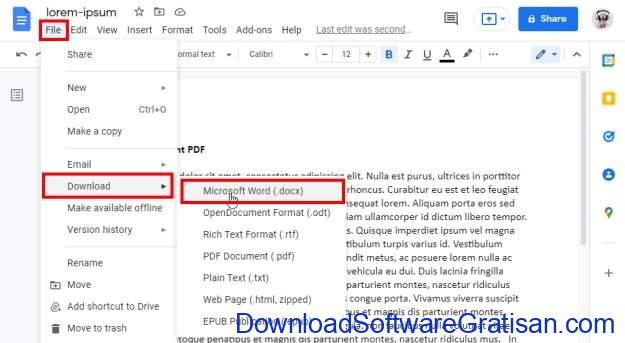 Cara Terbaik untuk Mengonversi PDF ke Word secara Gratis - Gunakan Google PDF to Word Converter Step 4