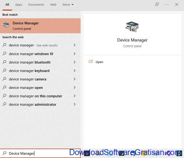 Device Manager Search - Cara Uninstall Driver di Windows