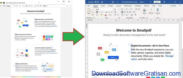 Download Aplikasi PDF ke Word Gratis Full Version Hasil Konversi