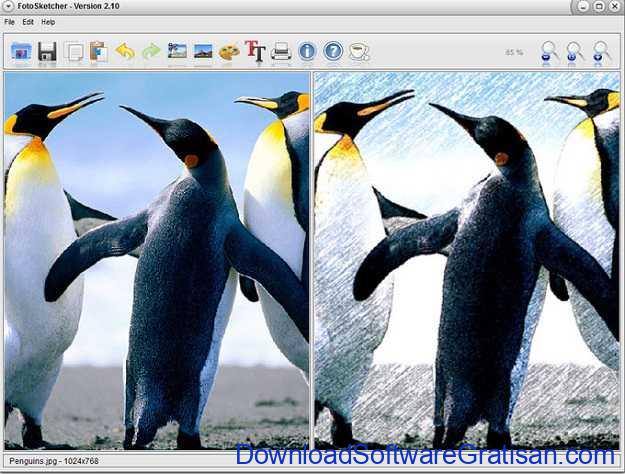 Download FotoSketcher Aplikasi Mengubah Foto Menjadi Sketsa