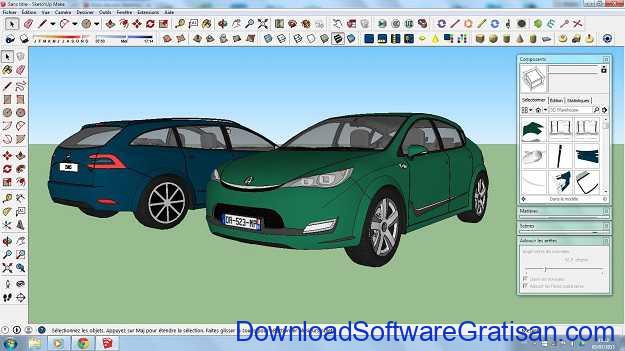 Aplikasi Desain Grafis & Gambar 3D untuk PC SketchUp Make