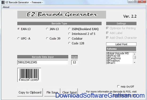 EZ Barcode Generator