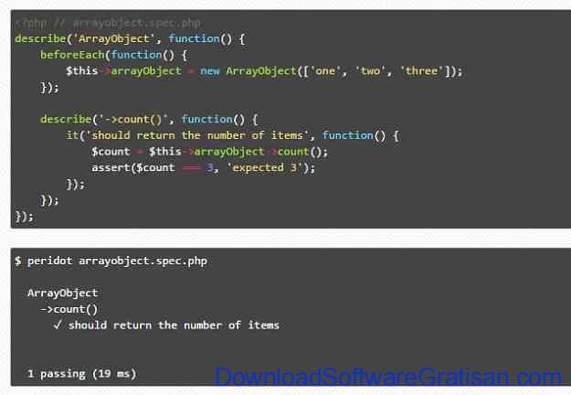 Framework Unit Testing Otomatis PHP Terbaik Peridot