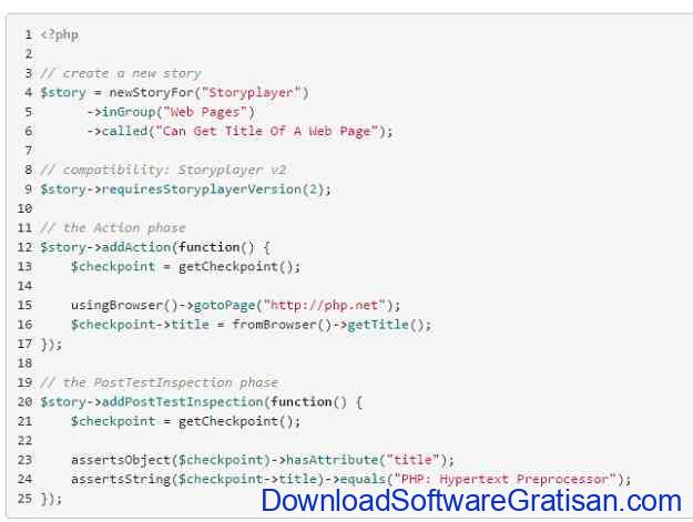 Framework Unit Testing Otomatis PHP Terbaik Storyplayer