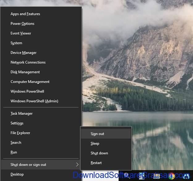 Gunakan Pintasan Menu Power User - Cara Shutdown atau Sleep di Windows 10 Dengan Shortcut