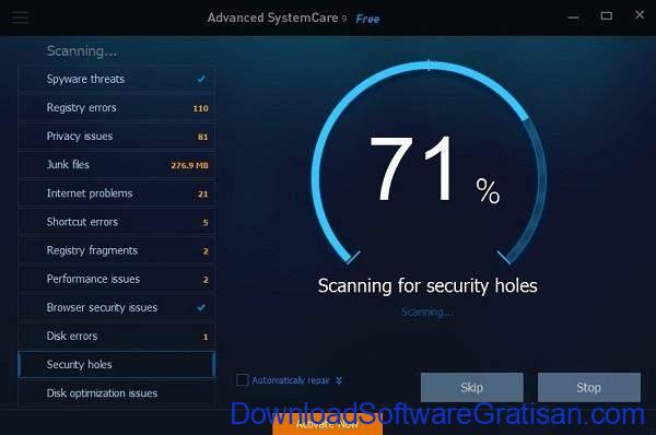 Aplikasi untuk Optimasi PC Gratis Terbaik IObit Advanced SystemCare