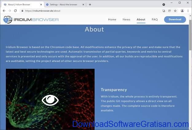 Iridium Browser - Browser Web Paling Aman untuk Melindungi Privasi