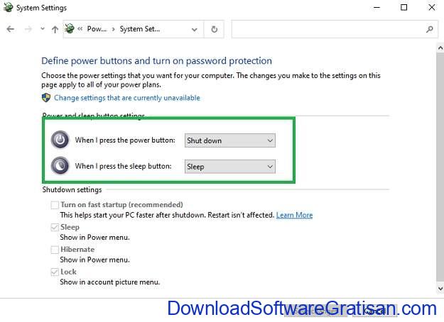 Jadikan Tombol Power kamu Menjadi Pintasan sleep 2 - Cara Shutdown atau Sleep di Windows 10 Dengan Shortcut