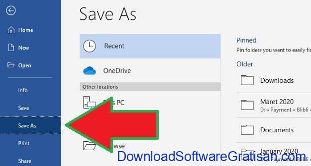 Cara Nak Save Microsoft Word Ke Pdf