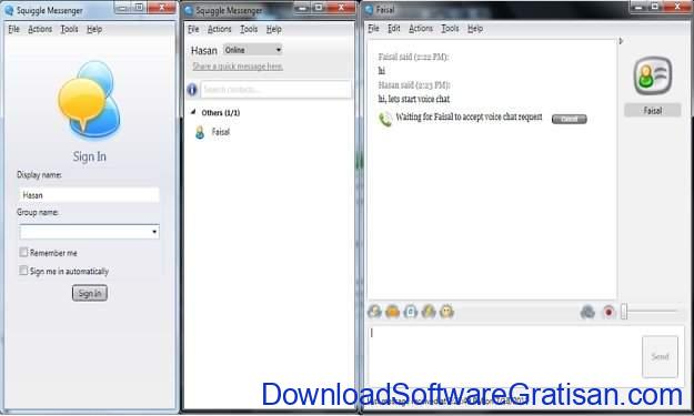 LAN Messenger untuk PC Squiggle