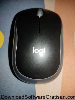 Logitech B175 Mouse Wireless - Tampak Atas