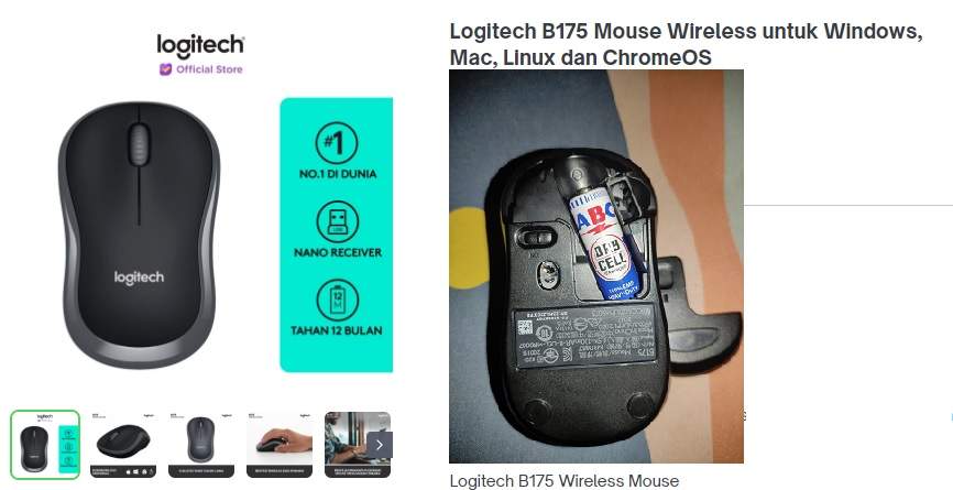 Logitech B175 Mouse Wireless