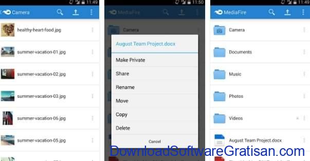 Layanan & Aplikasi Penyimpanan Cloud Gratis Terbaik Android MediaFire