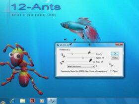 Menambahkan Semut yang Berjalan di Layar Desktop dengan 12-Ants