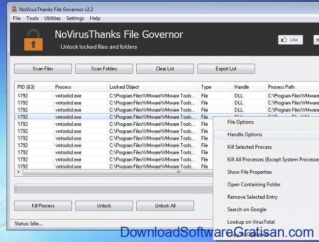 NoVirusThanks File Governor Aplikasi Penghapus File Terkunci