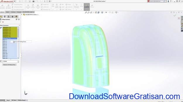 Offset Permukaan Solidworks 