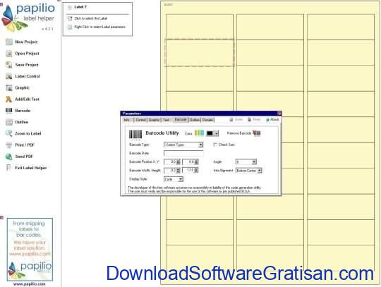 Aplikasi Gratis untuk Cetak Label pada PC Papilio Label Helper