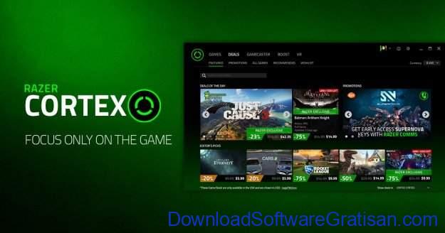 Aplikasi untuk Optimasi PC Gratis Terbaik Razer Cortex: Game Booster
