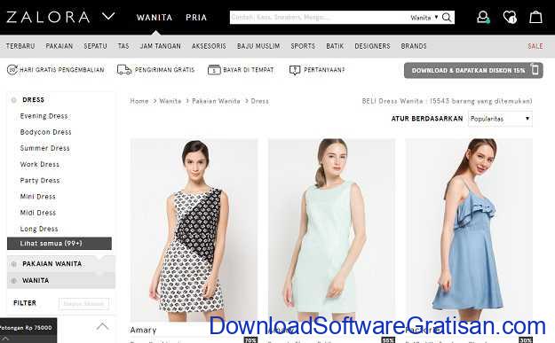 Situs Belanja Online Terbaik di Indonesia Zalora