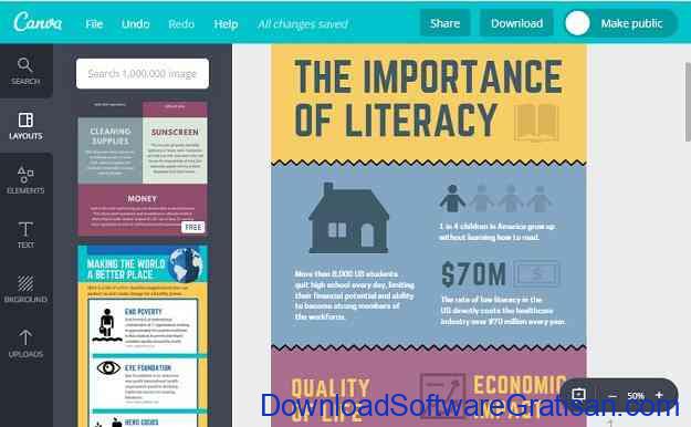 Situs Online Terbaik untuk Membuat Infografis Gratis Canva