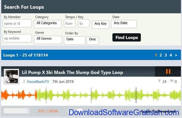 Situs download sampel musik gratis terbaik LooperMan