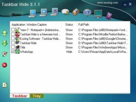 Taskbar Hide Alat Gratis untuk Menyembunyikan Jendela Aplikasi, Tombol Start, Taskbar dan Tray