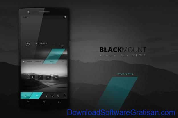 Tema Android Gratis Terbaik - Black Mount