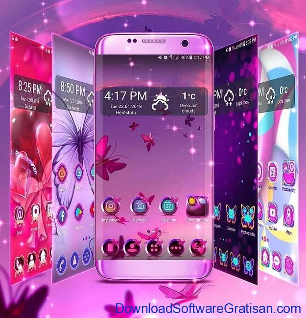 Tema Android Gratis Terbaik - Butterfly Launcher Theme
