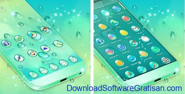 Tema Android Gratis Terbaik - Water Drops Theme