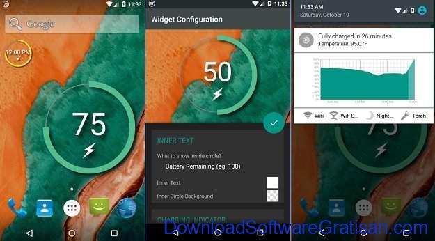 Widget Android Gratis Terbaik Battery Widget Reborn