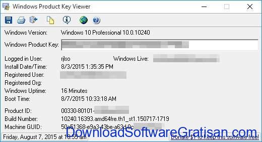 Aplikasi untuk Mencari Product Key di Windows Product Key Viewer