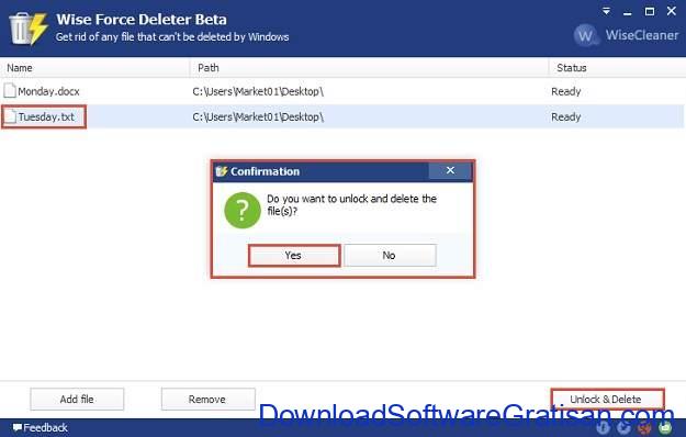 Wise Force Deleter Aplikasi Penghapus File Terkunci