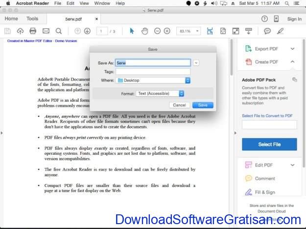 Adobe Acrobat Reader DC Aplikasi Konversi PDF ke Word untuk Mac Gratis Terbaik