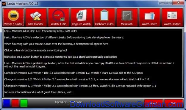 Aplikasi untuk Monitoring Performa PC Gratis LeeLu Monitors AIO