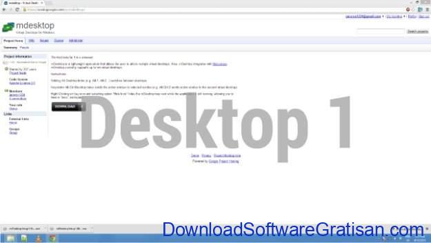 Aplikasi Multi Desktop Window mDesktop