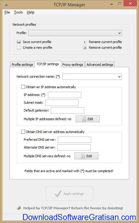 Aplikasi Gratis Terbaik Pengubah Alamat IP pada Windows tcp/ip manager